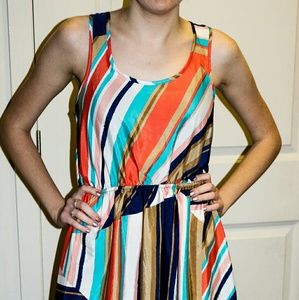 Colorful Striped Xhilaration Dress